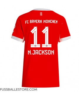 Günstige Bayern Munich Nicolas Jackson #11 Heimtrikot Damen 2025-26 Kurzarm